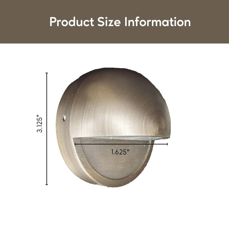 Ironsmith Lighting Products Solid Brass Puck Light Fixture - Oil Rubbed Bronze Finish, Efficient 12 Volt 2 Watt LED Light Bulb, Halogen and LED Lamp Compatible - Outdoor Landscape Lighting