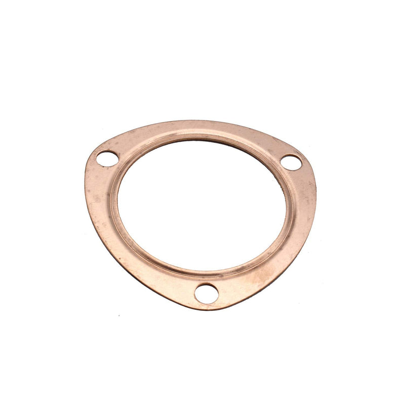 2PCs 3" Copper Header Exhaust Collector Gaskets 3" Copper Exhaust Header Pipe Collector Flange Gaskets Reusuable Compatible with SBC BBC 302 350 454 3"