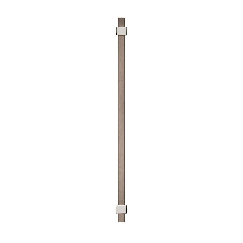 Amerock | Cabinet Pull | Black Brushed Nickel/Polished Chrome | 7-9/16 inch (192 mm) Center to Center | Mulino | 1 Pack | Drawer Pull | Drawer Handle | Cabinet Hardware 7-9/16 in. Center-to-Center