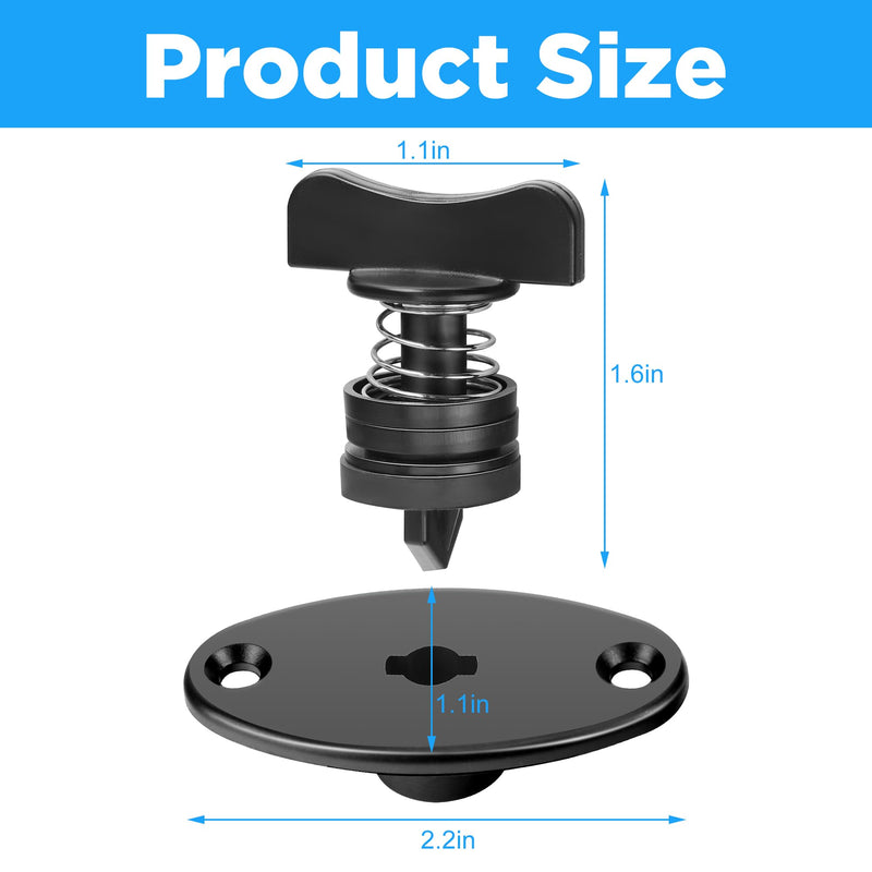 RunNico 4 Set Boat Windshield Fastener, Boat Windshield Clips for Boats Safety-Boat Windshield Replacement Accessories for Protecting Windows and Blocking Strong Winds (4)