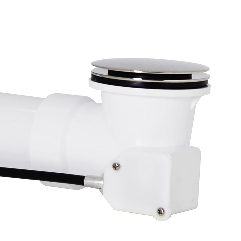 Westbrass European Style Trim for Cable Drive Bath Waste, Polished Nickel, D50TE-05 1 Pack