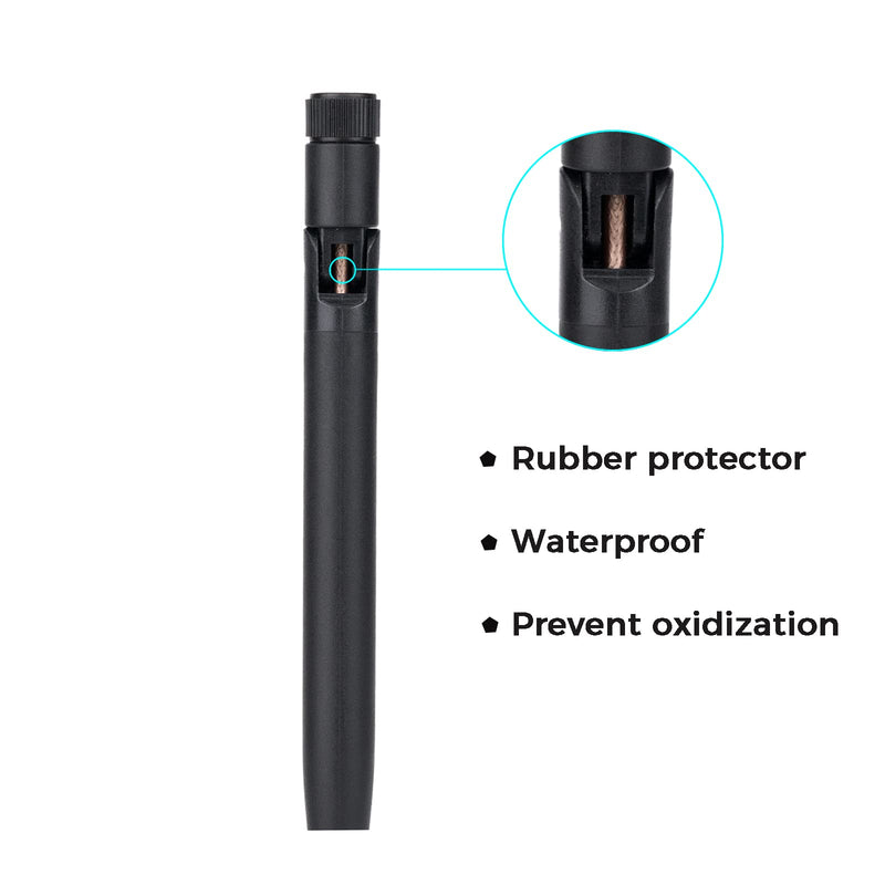 Fosi Audio Bluetooth Antenna WiFi SMA Male PC 2.4GHz 6dBi Single Band Boost Bluetooth Audio Range for Home Office Wireless Network Router IP Camera Amplifier Wireless Range Extender 2 Pack (SMA-Male)