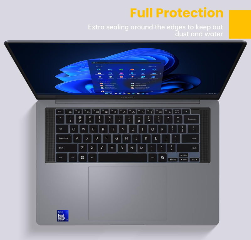 Keyboard Cover Skin for 2026 Samsung Galaxy Book 6 NP944XJG NP744BJG 14", Galaxy Book6 Pro/Ultra 14 & 16 inch NP944XJG NP964XJG NP964UJG Laptop Keyboard Protector(Not Fit GalaxyBook 5/4/3), Black