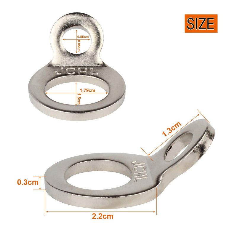  [AUSTRALIA] - Stainless Steel Tie-Down Anchors Hooks Multi-Purpose Dirt Bike Tie Down Strap Rings for Motorcycle Dirtbike ATV Trailer Truck Rosa-Gold (10-Pack) 10-Pack