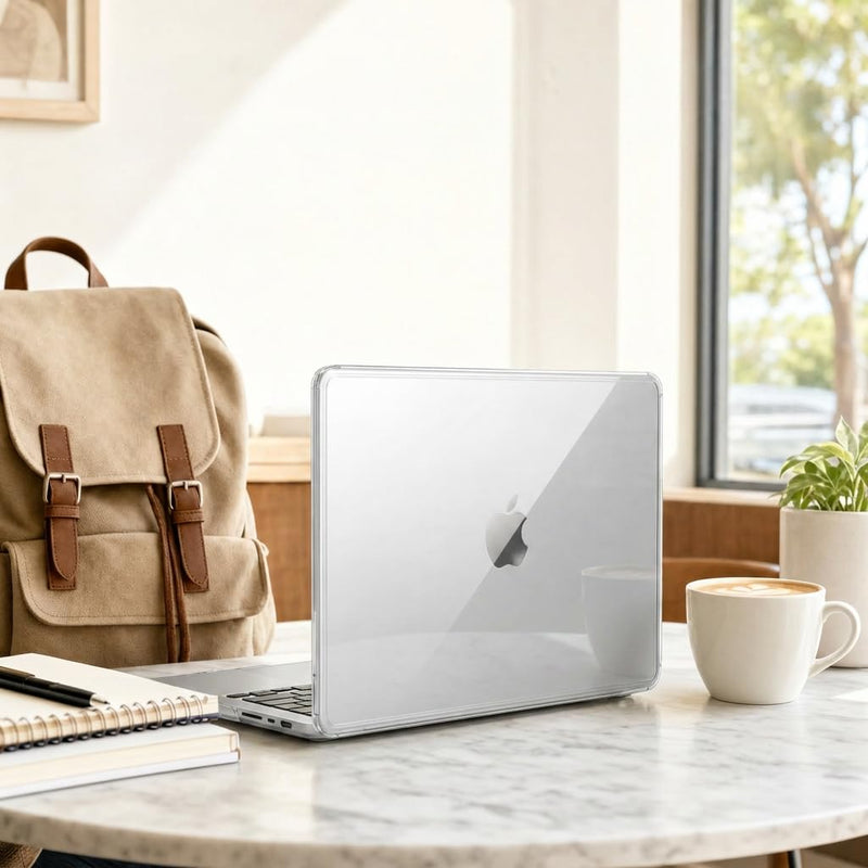B BELK Clear Case for MacBook Neo 13 inch A3404 Raised-Edge Slim Hard Shell | Crystal Clear/color-matched hard shell guards against scratches & scuffs; slim snap-on fit, fits MacBook Neo 13" A3404 only