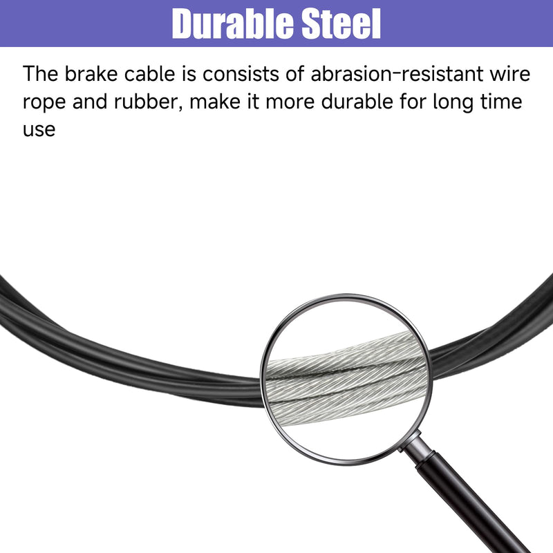Mini Bike Brake Lever Cable Assembly Kit + Mini Bike Brake Caliper Replacement for Coleman CT100U CC100X Baja DB30 Motovox MBX10 MBX11 MMB80 MMB105 79cc 97cc 100cc Powersports Parts Black