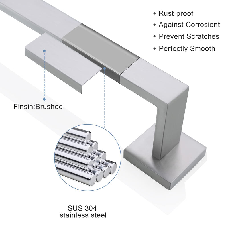 Single Towel Bar Brushed Nickle Bathroom Hardware Accessories Towel Holder for Bathroom,Wall Mount Stainless Steel 23.6 Inch