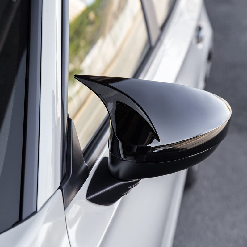 CKE 2pcs Compatible with Honda Civic 2026 2025 2024 2023 2022 Accessories Aggressive Look Sport Door Side Mirror Cover Exterior Rearview Mirror Guard Cover Trims -Glossy Black Glossy Black
