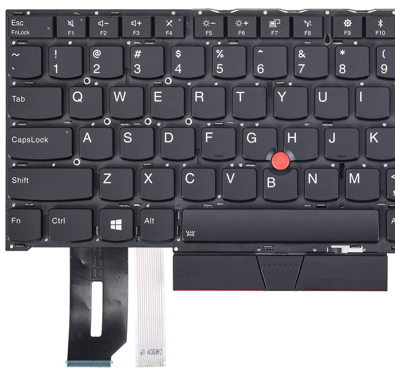 Replacement Keyboard for Lenovo Thinkpad T490s T495, Thinkpad P1 Gen 3 2, Thinkpad X1 Extreme Gen 3 2 1 Series Laptop with Backlit US Layout