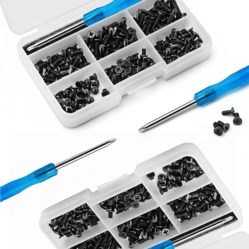 Mcsher 180pcs Laptop Repair Kit, M2.5 Computer Screw Set with Screwdriver & Plastic Box, Replacement for HP Dell Lenovo Acer Asus Samsung Notebook PC Repair