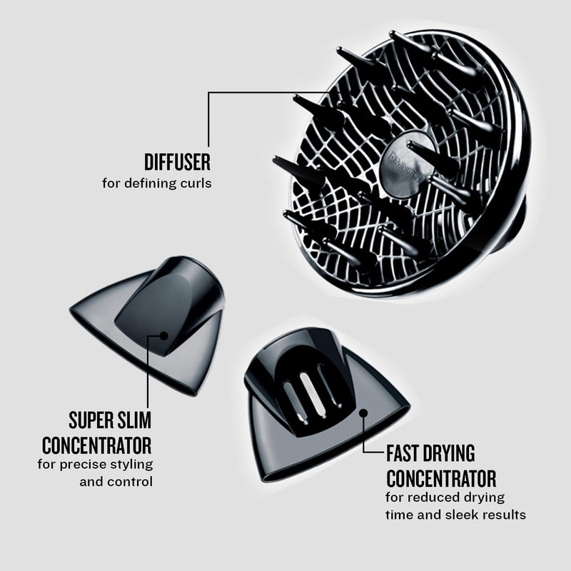 Remington Keratin Protect Hair Dryer (Infused with Keratin and Almond Oil for Smooth, Healthy Looking Hair, Powerful, Fast, Diffuser, 2 Concentrators - Super Slim & Fast-Drying, Ionic, 2200W) AC8008 | Infused with Keratin and Almond Oil for smooth, hea...