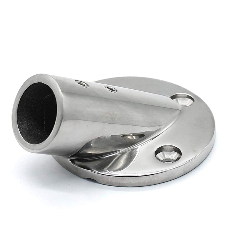 NRC&XRC Heavy Dudy 316SS Marine Boat Hand Rail Fittings 30 Degree Round Base for 1'' OD Tube 30° FOR 1" ODTube