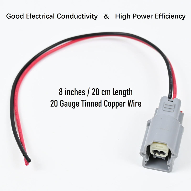 Ambient Air Temperature Sensor Connector fit for Ford Escape Explorer Edge Flex Fusion Taurus F150 F250 F350 F450 F550 Super Duty, Lincoln MKS MKT MKZ MKX, AU2Z14S411AGA, Plug Pigtail Wiring Harness
