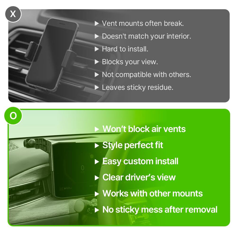 FICS Side Screen Phone Holder for KIA EV9 – Custom-Fit Left & Right Mount for Seamless Display Integration, Interior Accessories for Navigation Use, Stable Driving View