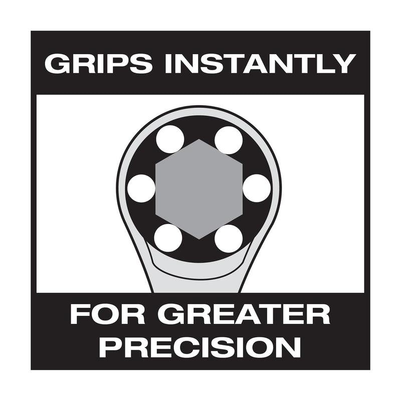 Zero Degree 38141 Ultra-Precise 7-Piece Gearless Ratchet Wrench Set – Nickel Plated High-Carbon Steel with ASME Certified Torque – Durable & Rust-Resistant – Perfect for Tight Spaces, Metric