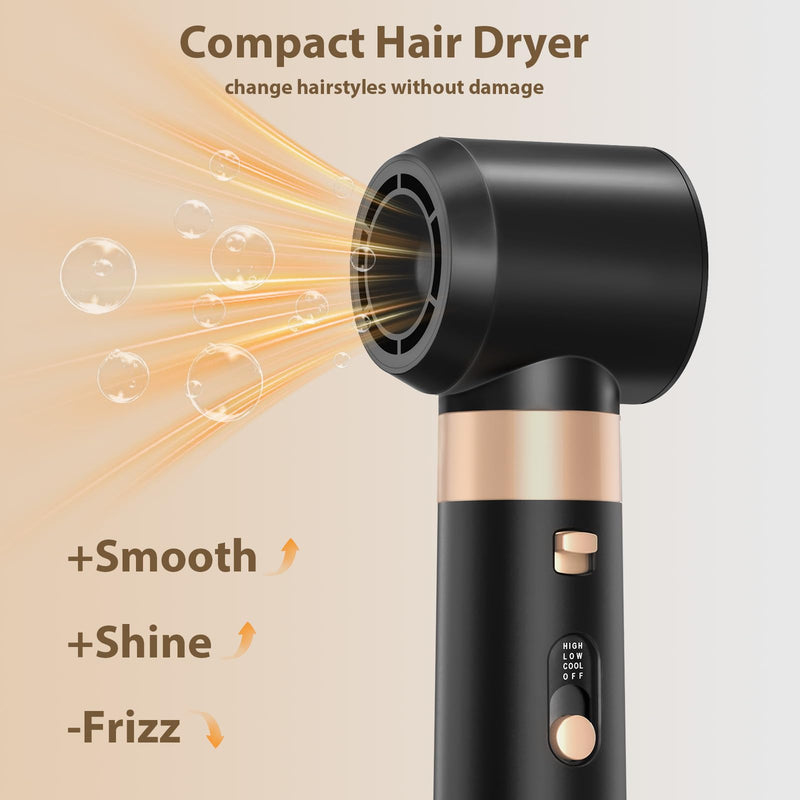 Sendowtek Hot Air Hair Styler Brush 950W for Women 6 in 1 | Multi Tool Hairdryer 3 Level Heat Comb for Rotating Straightening Volumize, Auto Hot-air Curler Daily Hair Styling