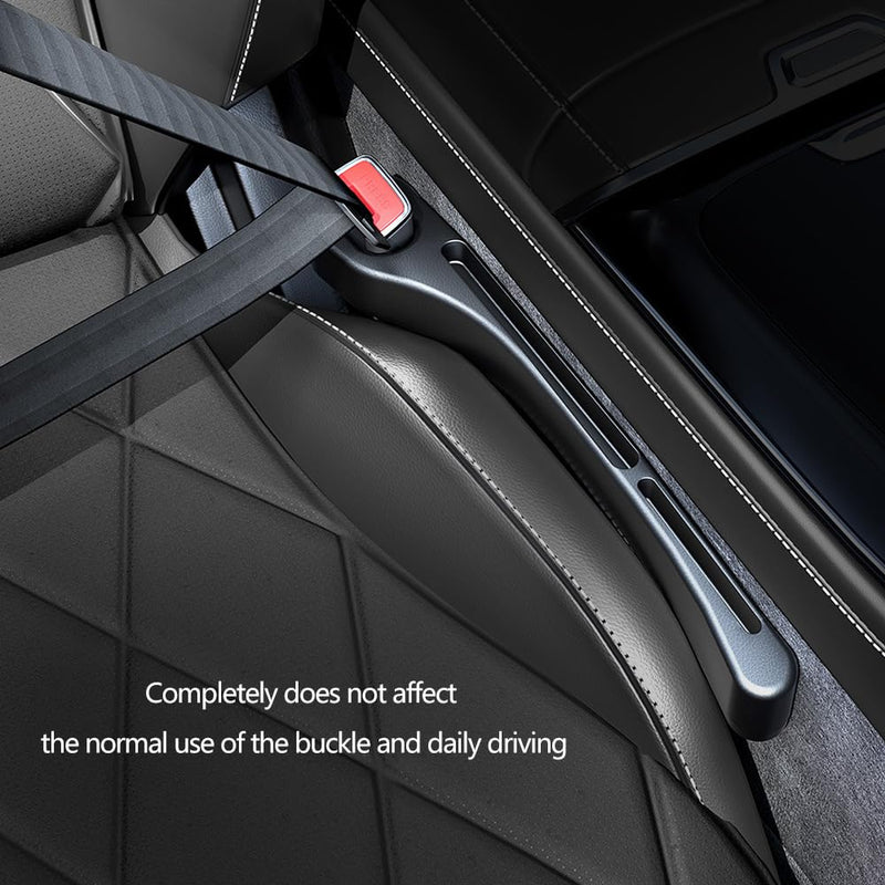 2PCS Car Seat Gap Filler Organizer,Upgrade Car Side Seat Gap Filler with Phone Holder,Multifunctional Car Seat Filler Gap Space Prevents Things Dropping for Cars,SUVs (Black) Black