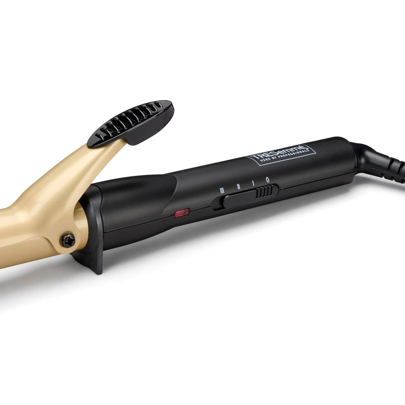 TRESemme Classic Curling Tong, Large 25mm Ceramic curling iron, Defined Curls, Long lasting results Gold