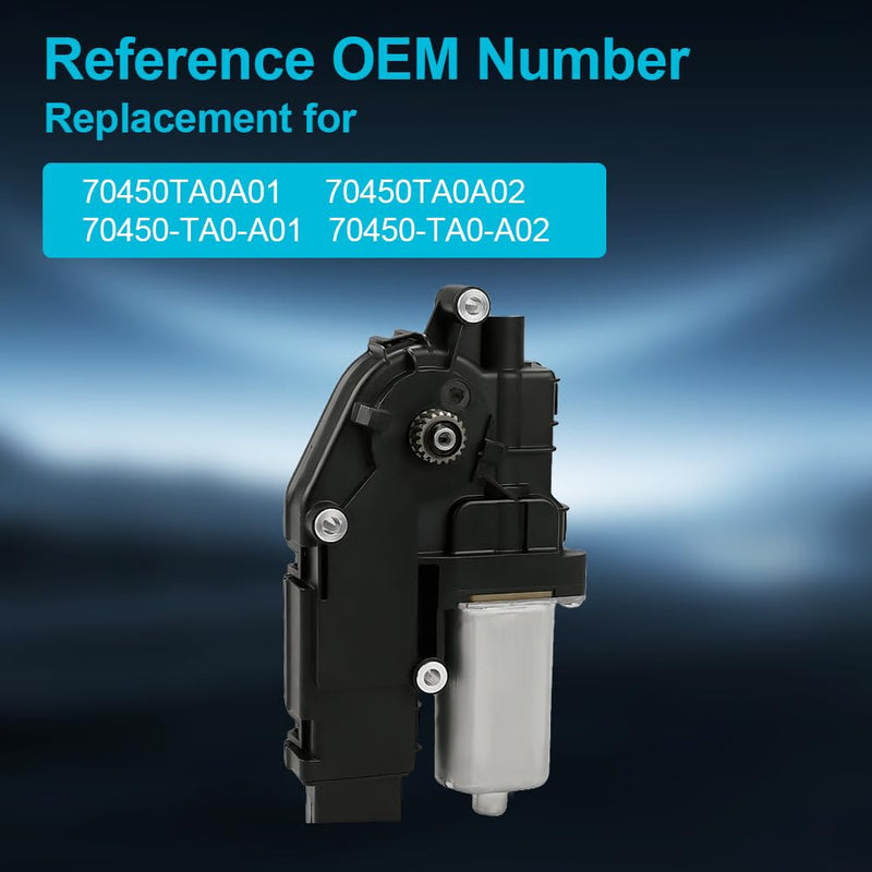 Sunroof Moon Roof Motor Compatible with Honda Accord Coupe Sedan XE/XE-L 2008-2012 Replacement for 70450-TA0-A01 70450-TA0-A02 70450TA0A01 70450TA0A02 Sunroof Motor 2door/ 4door 14 Pins