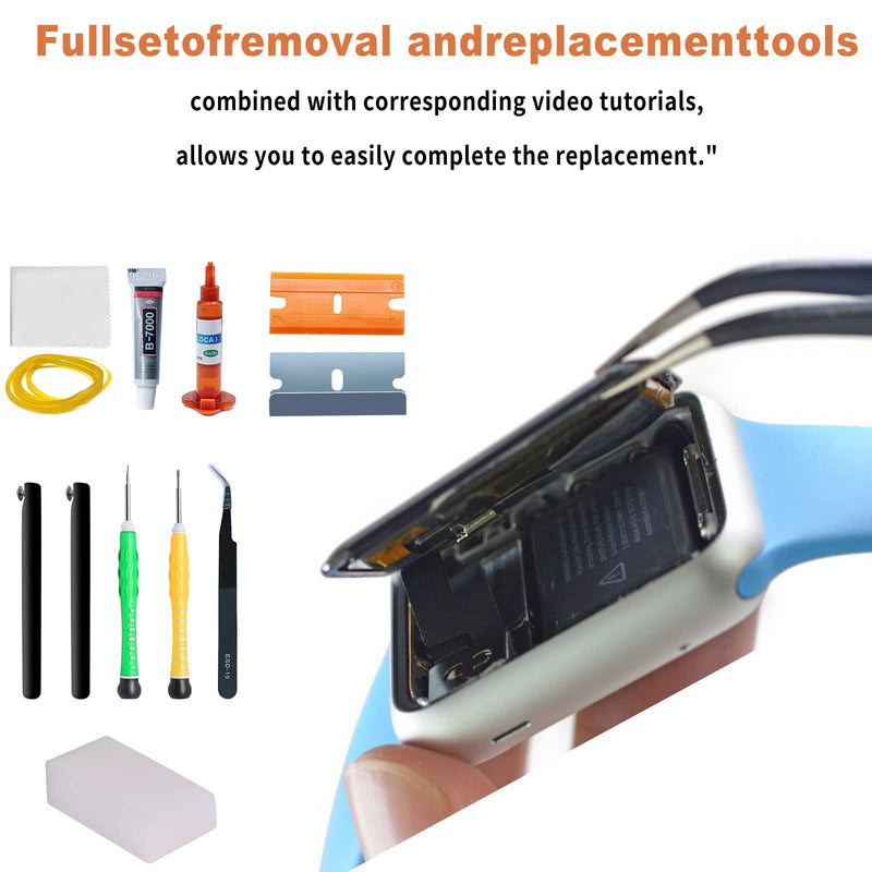 Compatible with Apple Watch Glass Replacement & Series2/3 38mmScreen Front Glass Breakage Replacement Repair Kit (No LCD Screen & Touch Digitizer) (Series 2/3 38mm) Series 2/3 38mm