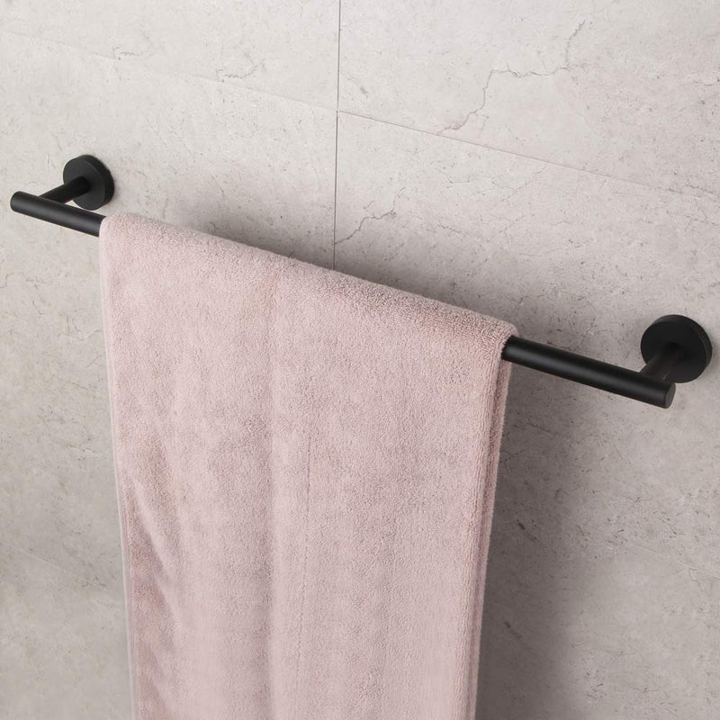 GERZWY Bathroom Towel Bar 33" Stainless Steel Towel Bar Matte Black Contemporary Style Wall Mount for Bath Kitchen AG1101C85-BK 33 Inch (Pack of 1)