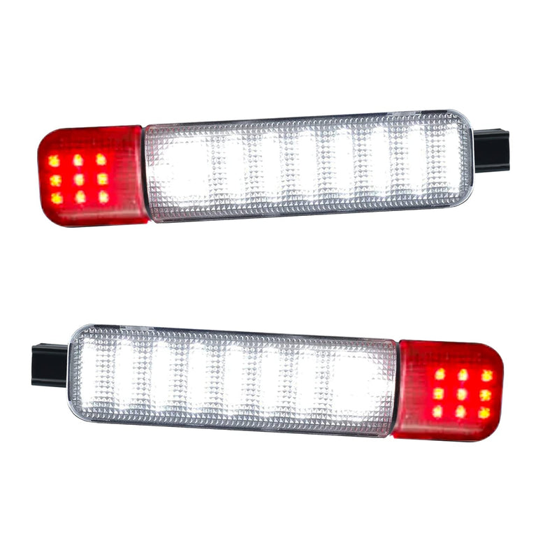 Led Doors Light Courtesy Lights Compatible with Chevy Silverado GMC C/K,Sierra 1500 2500 3500, Suburban, Avalanche, Hum-mer H2 Yukon Car Interior Doors Panel Lighting RED&WHITE