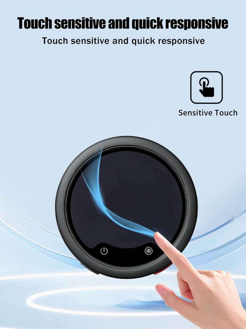 2-in-1 Screen Protector for Insta360 Mic Pro Transmitter & Receiver | 9H Tempered Glass Film Impact Resistance Anti-Fingerprint High Sensitive, 9-PCS
