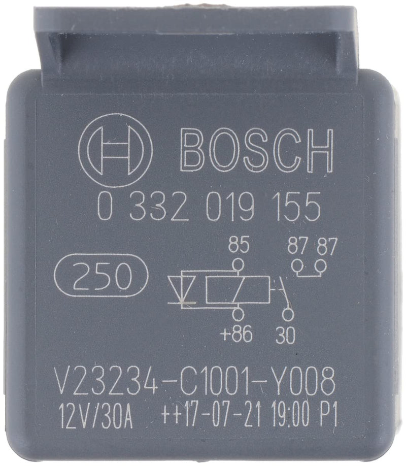 BOSCH 0332019155 Normal Open Mini Relay - 5 Pins, 12 V, 30 A - Single