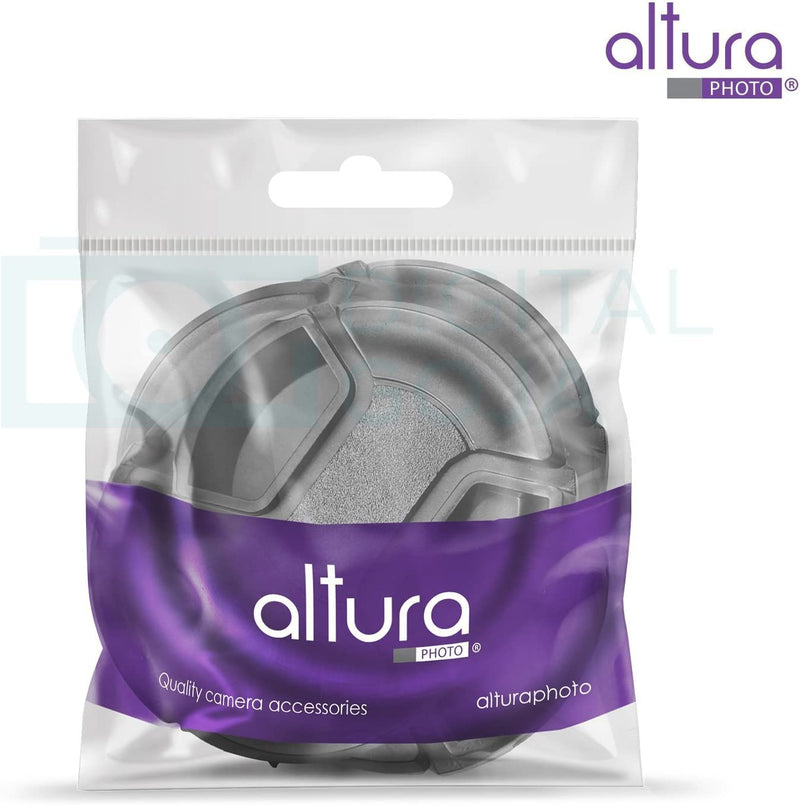 Altura Photo 55mm Lens Cap - 2 Pack Nikon Lens Cap Cover for D3400, D3500, D5500, D5600 with AF-P DX NIKKOR 18-55mm f/3.5-5.6G VR, Sony FE 28-70mm f/3.5-5.6 OSS, Sigma 56mm F1.4 DC DN and More
