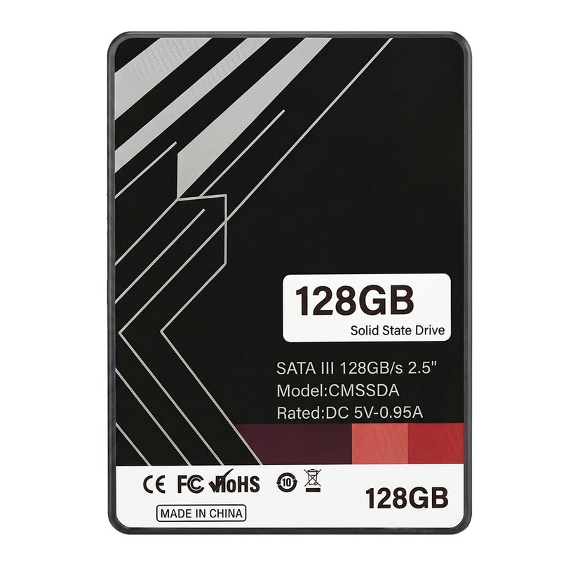 128GB SSD SATA III 6Gb/s 2.5" Internal Solid State Drive, Read Speed up to 550MB/s, Compatible with Laptop and PC Desktops