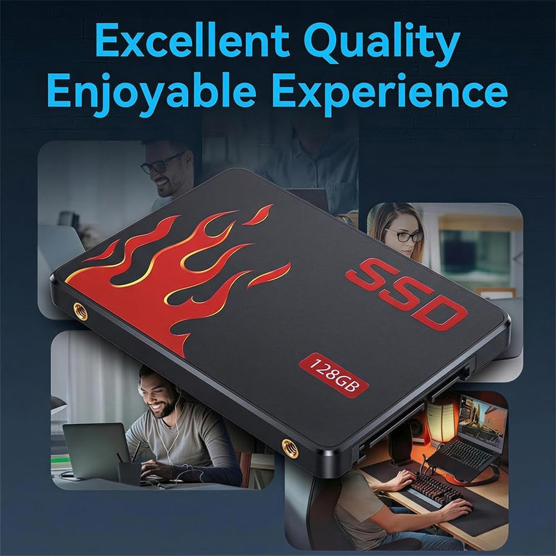 SSD SATA III Internal - 2.5" 128GB Solid State Drive,High-Speed Read & Write,Computer Memory and Storage Upgrade for Office, Home,IT Pros(Style-I)