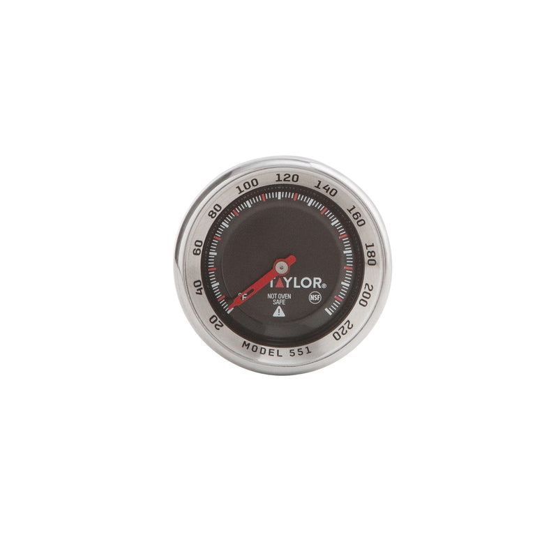 Taylor Pro Series Analog Instant Read Thermometer, Temperature Monitoring: 120F to 220F, Black
