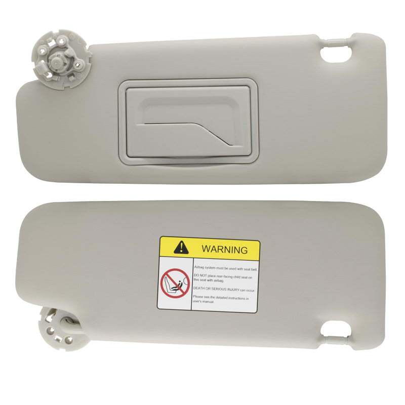NHILES Left Driver Sun Visor Compatible with Chevy Cruze 2011-2019 Sun Visor Replacement Number 95034256 95034253 84126667 84126658 Color: Grey Left Gray