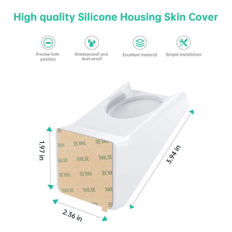 SURVADV® Window Mount for Ring Indoor Cam Plus (New-est Model) Bracket | 20° Tilt Adjustable Silicone Mount with Strong Heat-resistant Adhesive, Easy Installation, No Glare Glass Camera Holder