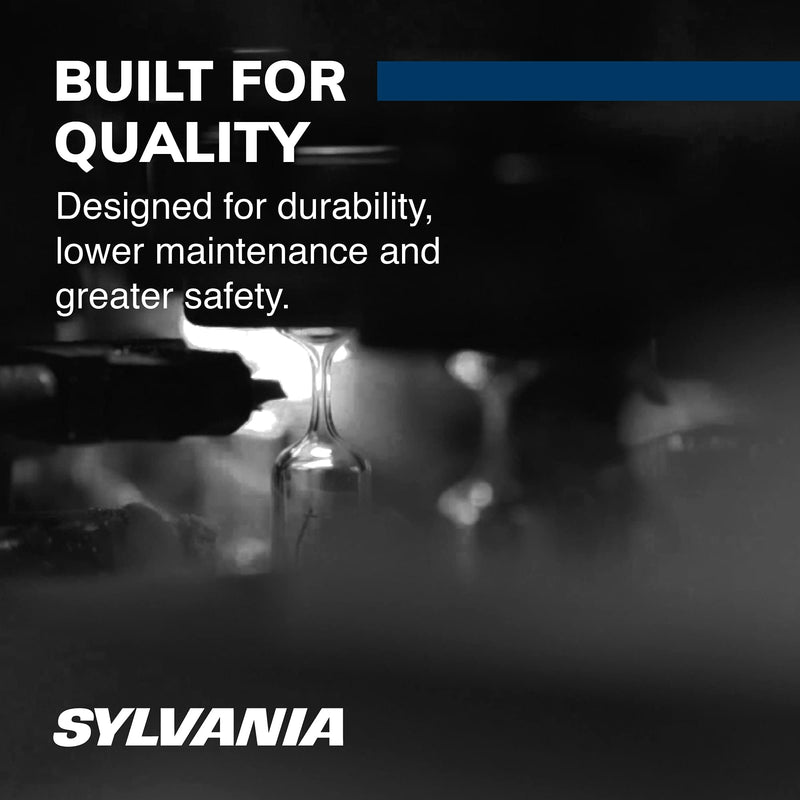 SYLVANIA - 3156 SilverStar Mini Bulb - Brighter and Whiter Light, Ideal for Daytime Running Lights (DRL) and Back-Up/Reverse Lights (Contains 2 Bulbs)