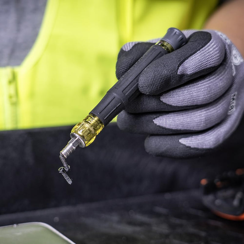  [AUSTRALIA] - Klein Tools 32600P Mini Precision Screwdriver with Pocket Clip, 13-in-1 Magnetic All-Purpose Driver with Nut Drivers, Phillips, Slotted, and TORX Tips