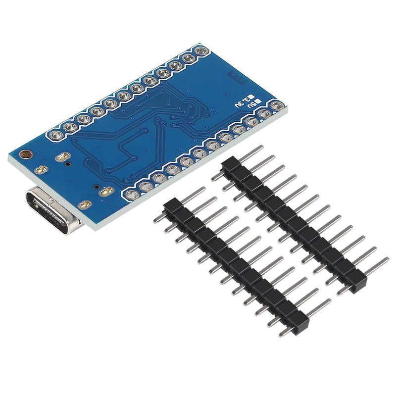 AITRIP 6PCS Pro Micro ATmega32U4 5V 16MHz Type-C Development Module Board with 2 Row pin Header Compatible arduino Leonardo Replace ATmega328 Pro Mini