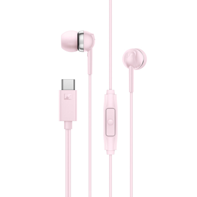 Sennheiser CX 80U in-Ear Headphones with in-line One-Button Smart Remote – Sakura USB Type C