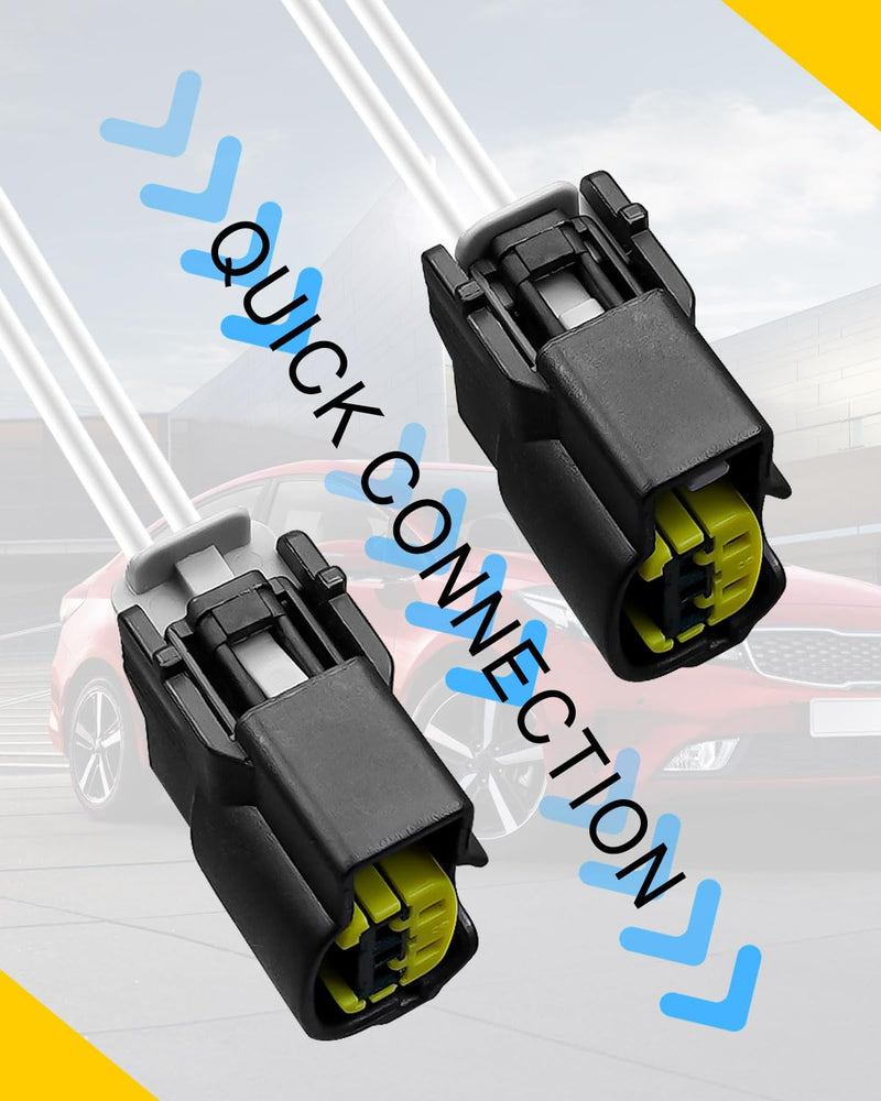 1 Pcs Electrical Ignition Coil Connector Plug Harness with Terminals Fit for Hyundai Accent Elantra Sonata Tucson Veloster Kia Forte Koup Optima Rio Soul 1.6L 1.8L 2.0L 2011-2020 Replace PT2910 S2928 1 P