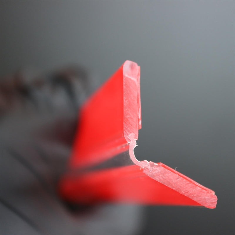 4x 200mm Clear Flexible Acrylic Hinges - Self-Adhesive, No Glue Required, Low Profile (7 7/8 in)