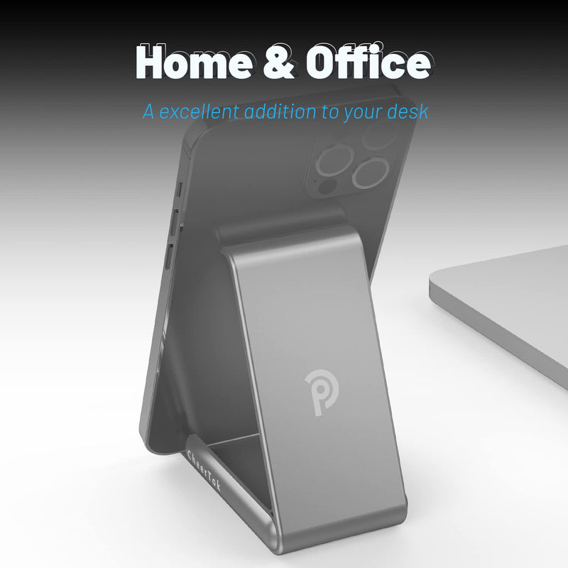 CheerTok Mouse with Presentation Clicker,Silver & CheerTok Travel Carrying Case Phone Stand