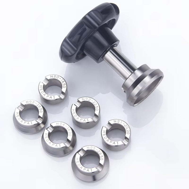 Watch Repair Tool & Kits, Watch Opener Tool 5537 Watch Back Case Opener Closer Remover Watch Battery Replacement Tool Watch Case Back Opener for Watch Watchmaker Repair Tool with 7 Grooved Chucks