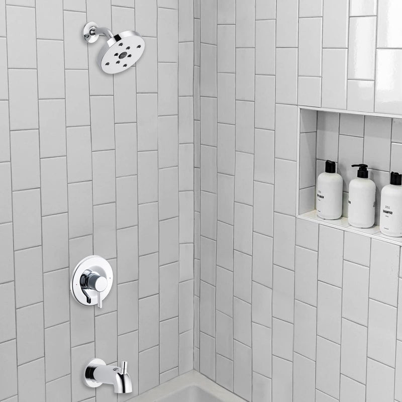 Shower and Tub Trim Kit, Compatible with Moen Posi-Temp Valve, Chrome