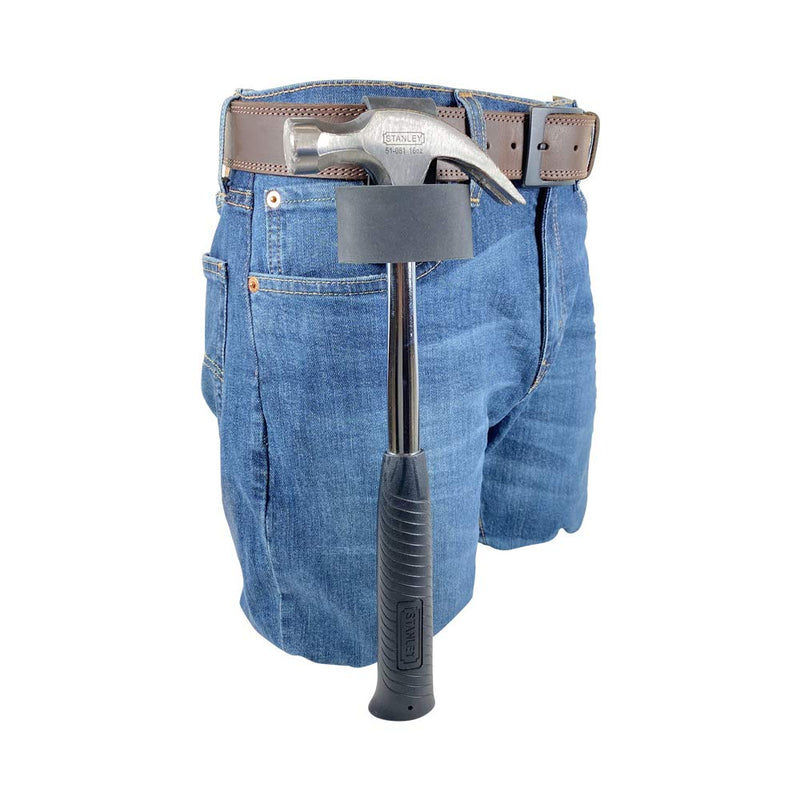 Hide & Drink, Leather Hammer Holder/Axe Holster/Tool Organizer/Sheath/Case/Woodwork, Handmade Includes 101 Year Warranty (Large, Charcoal Black)