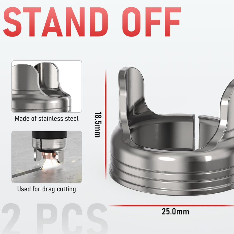YESWELDER 24pcs Plasma Cutting Torch Consumables Sets Tip Electrode of IPT40, Suitable for YESWELDER CUT-55DS Pro/CUT-55NHF/CUT-55DS NHF PLUS/CUT-60DS PRO/CUT-65DS PRO/CUT-65DS Plus Plasma Cutter IPT40-24