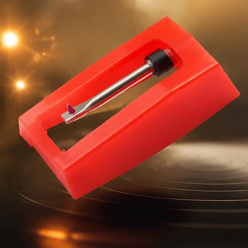 4PCS Ruby Stylus Set Replacement Cartridges for Vinyl Turntables Compatible with a Wide Range of Phonographs and Turntables
