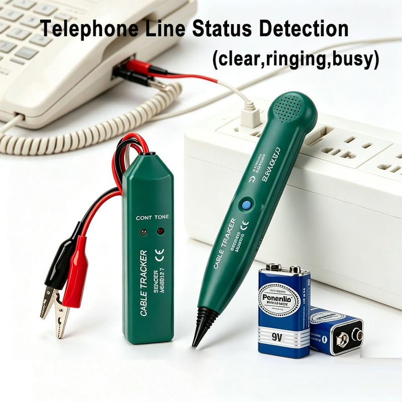 Tone Generator and Probe kit, Automotive Electrical Wire Tracer, Dead Circuit Tracer, Continuity Tester Open Finder for Diyer, Beginners, RJ45 Network RJ11 Telephone Line Tester