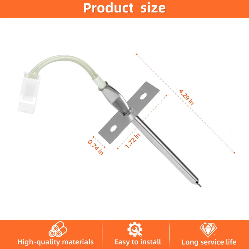 FFGF3047LSF CFEF312GSA Oven Sensor Temperature Probe Fit for Frigidaire Oven CFEF312GSB CFEF312GSC FEF336ECC FEF336ECE FEF336ECG FEF336ECJ FEF352AWE FEF352AWF FEF352AWG FEF365BWC FEF365BWD FEF365BWF
