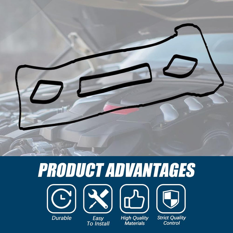 Valve Cover Gasket Set, VS 50639 R-1 Engine Valve Cover Gasket Compatible with 2004-2017 Ford Escape Focus Fusion Ranger 2003-2013 Mazda 3 5 6 3 Sport Tribute 2005-2011 Mercury Milan Marine