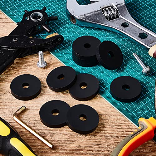 20 Pcs Rubber Washers Flat 1 1/2 Od x 3/8 ID x 1/4 Inch Rubber Bushings 20